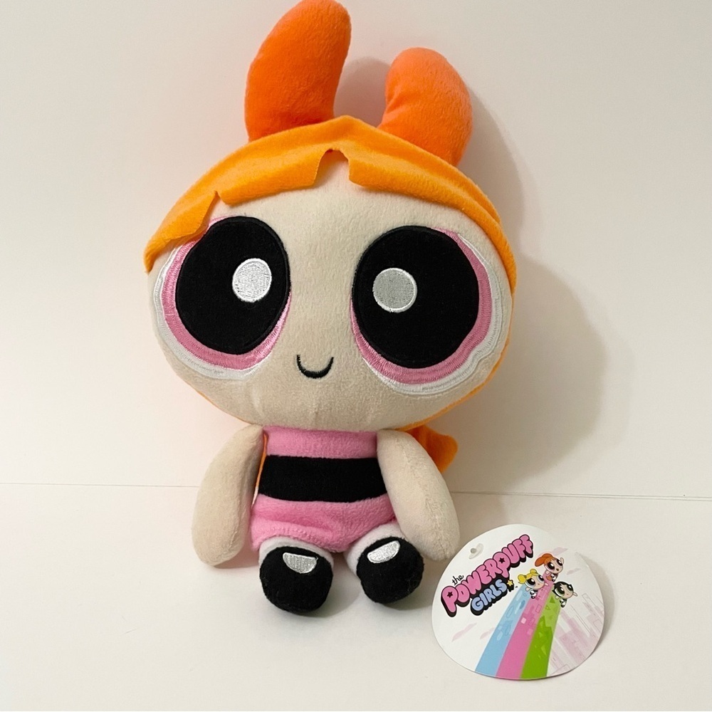 Powerpuff Girls Plush Cartoon Network Stuffed Animal Blossom Pink 11โ Tall